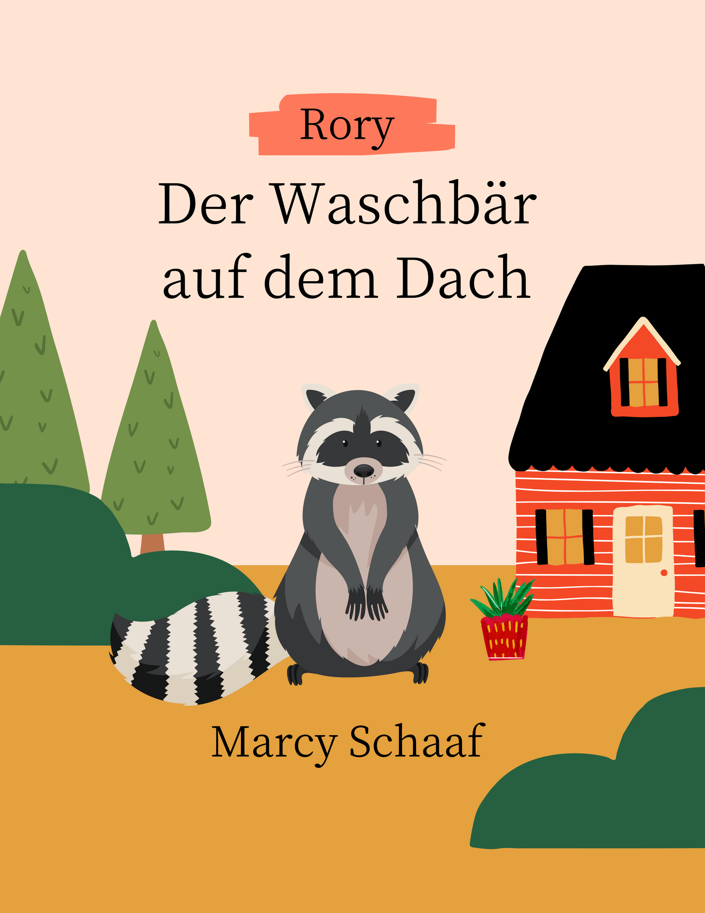 Rory Der Waschbär auf dem Dach GERMAN Storybook